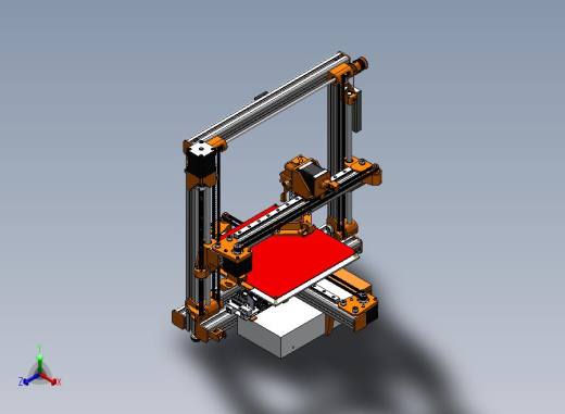 Squarebot+3D打印机（5版）正等轴测缩略图
