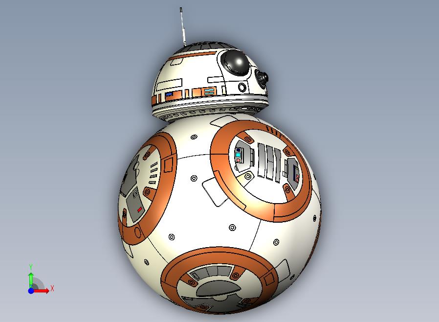 BB-8机器人+-+星球大战：原力觉醒（包括所有细节）