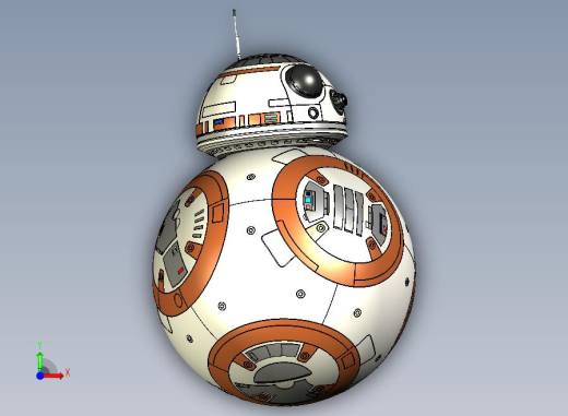 BB-8机器人+-+星球大战：原力觉醒（包括所有细节）前视缩略图