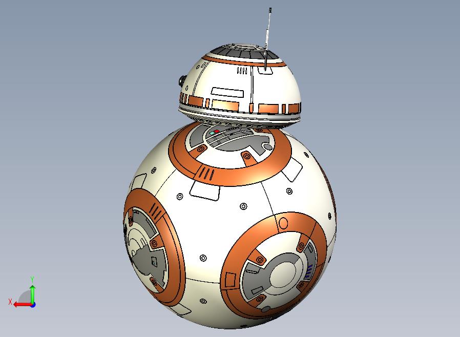 BB-8机器人+-+星球大战：原力觉醒（包括所有细节）