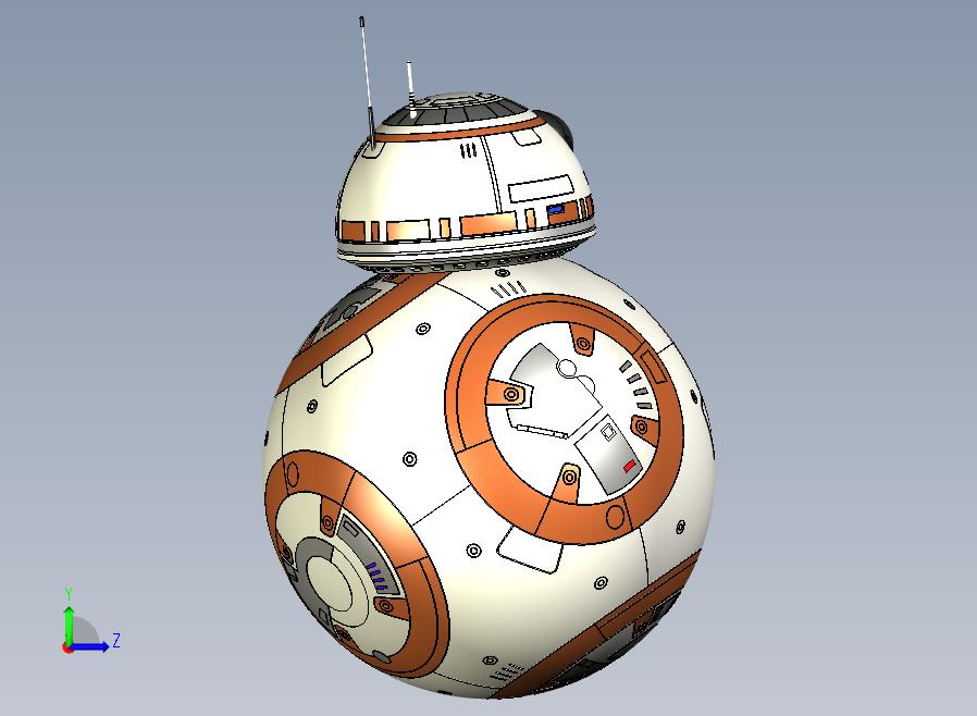 BB-8机器人+-+星球大战：原力觉醒（包括所有细节）