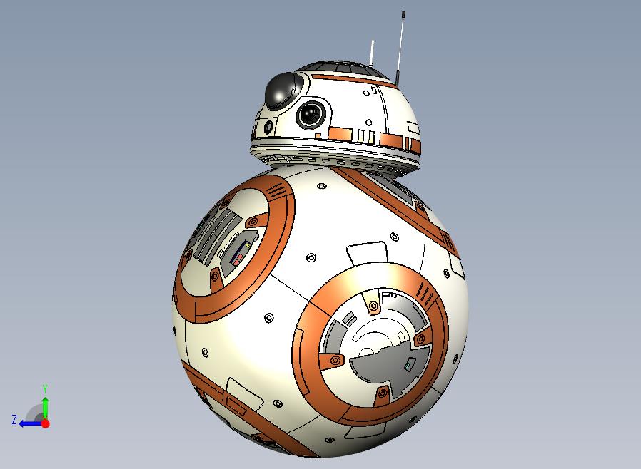 BB-8机器人+-+星球大战：原力觉醒（包括所有细节）