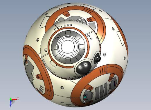 BB-8机器人+-+星球大战：原力觉醒（包括所有细节）俯视缩略图