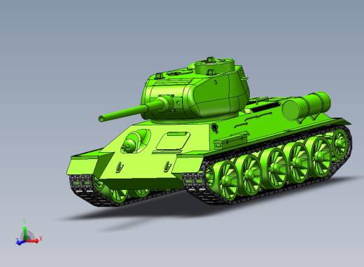 T34重型坦克简易模型