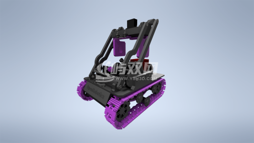 履带小车3D图缩略图