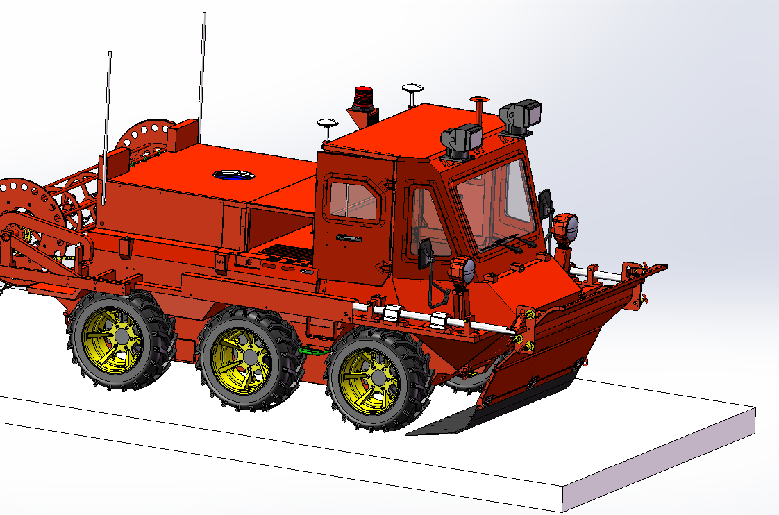 全地形六轮型山猫6×6草原灭火车