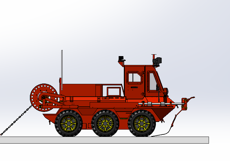 全地形六轮型山猫6×6草原灭火车