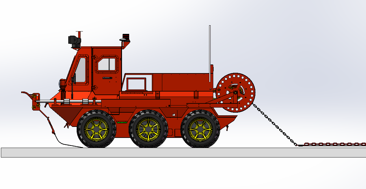 全地形六轮型山猫6×6草原灭火车