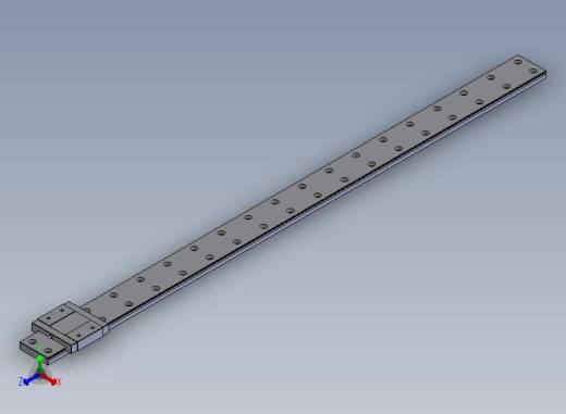 THK滑块RSR15WVMUU+740正等轴测缩略图