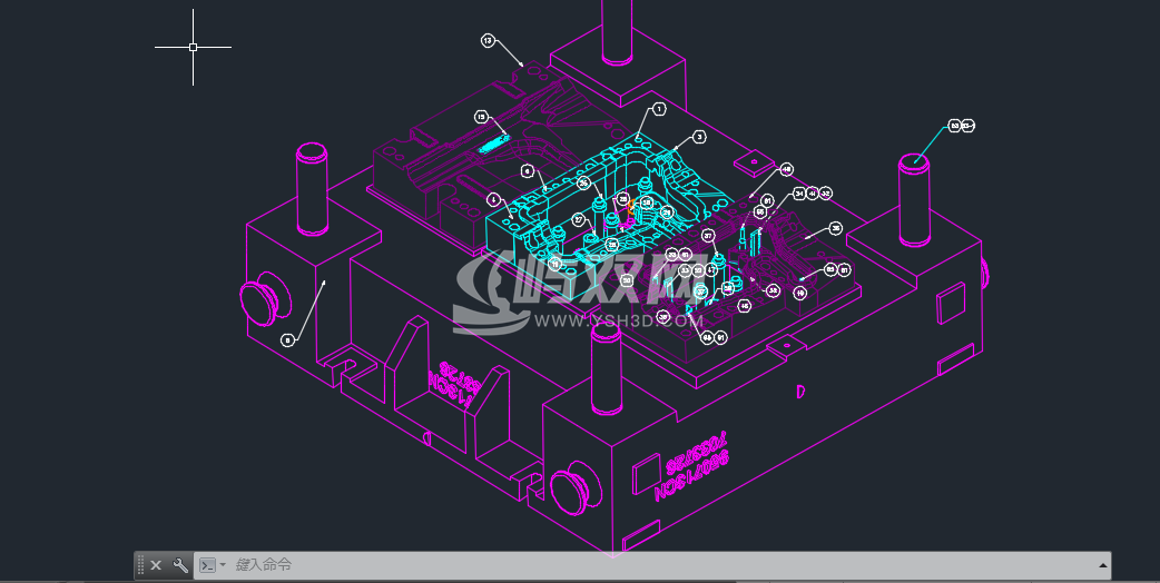 宝马隔热板的工法及模具图