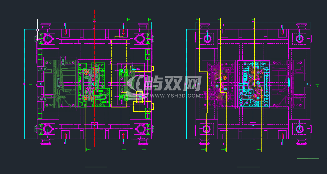 宝马隔热板的工法及模具图