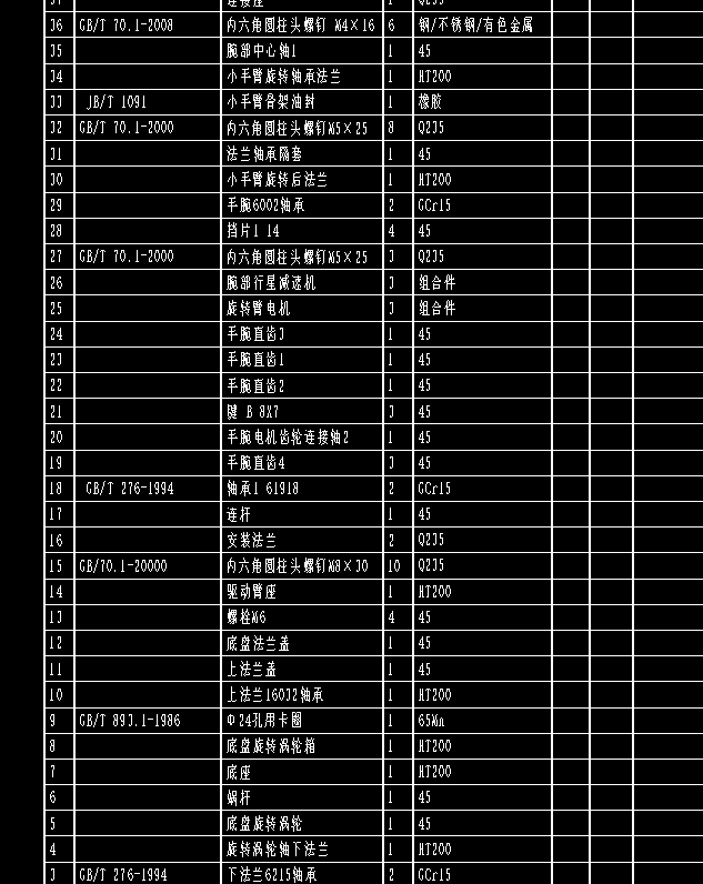 履带式升降搬运机械手CAD