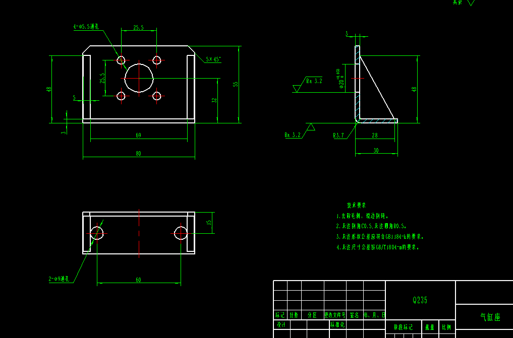 纸箱侧面贴标机CAD