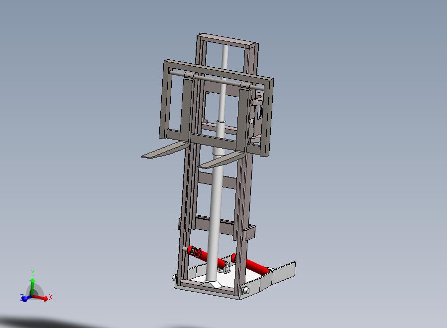 叉车门架设计sw+CAD+说明书