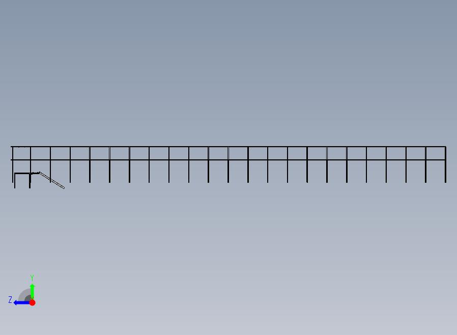 钢结构大棚仓库框架模型