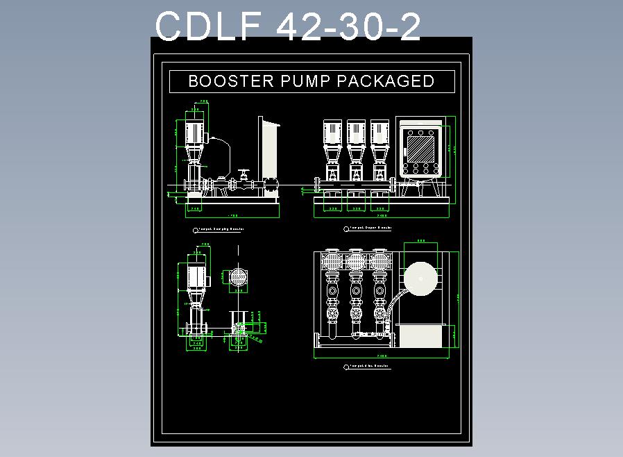 CDLF增压泵 CAD图纸