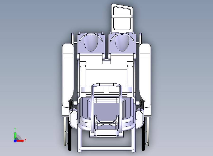 轮椅模型3D图纸