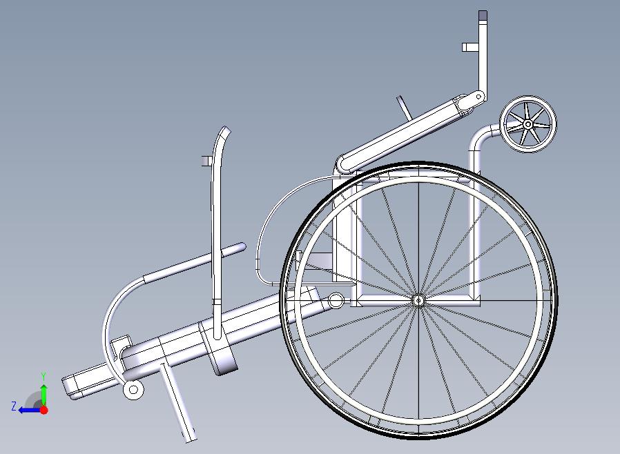 轮椅模型3D图纸