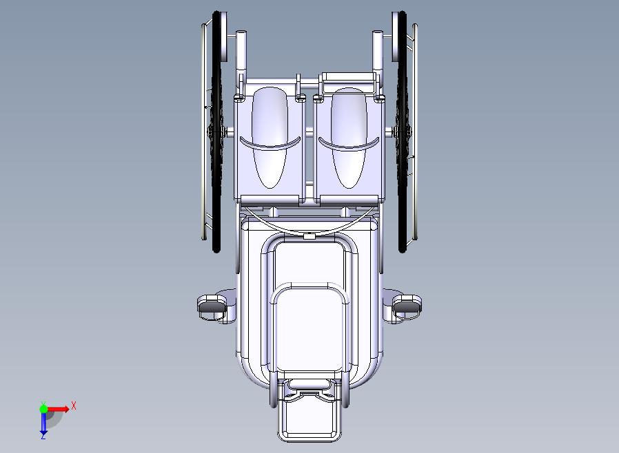 轮椅模型3D图纸