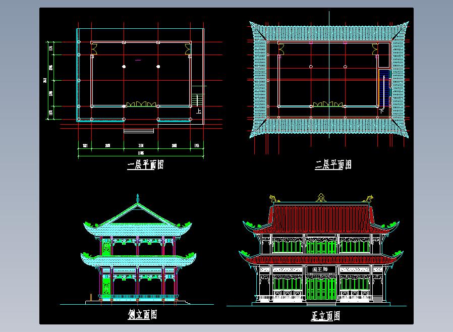 滕王阁施工图纸