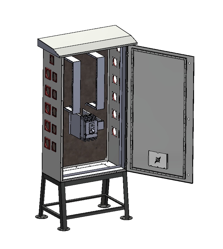 1400x800x400 Socket Panel户外电柜