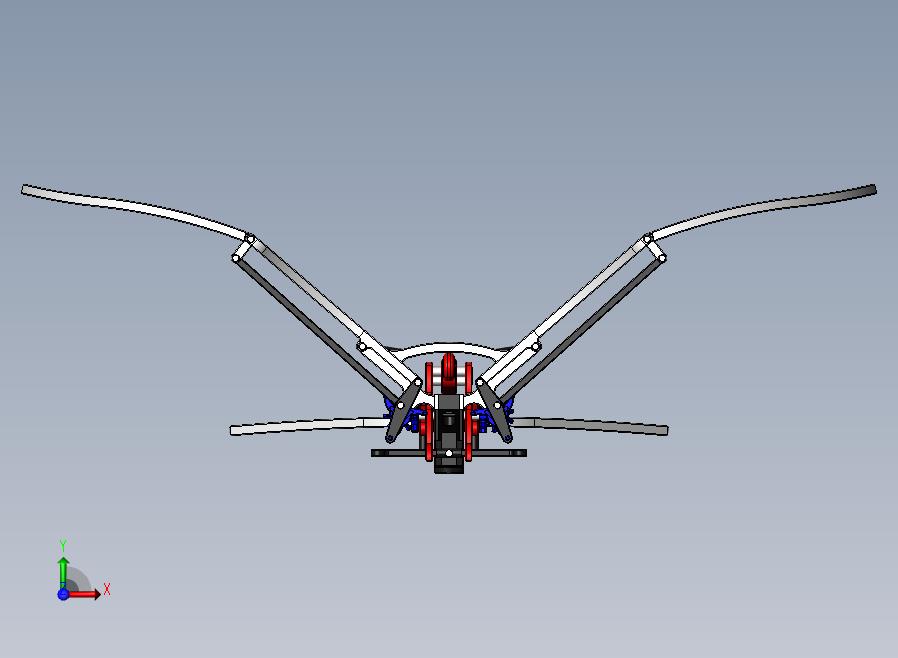 扑翼仿生鸟结构3D图纸 Solidworks设计