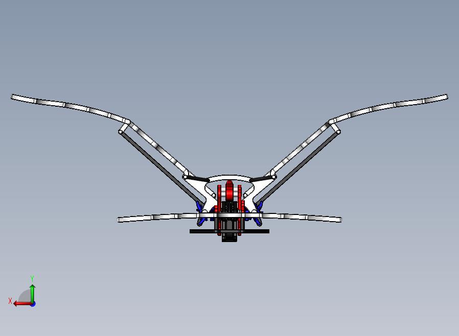 扑翼仿生鸟结构3D图纸 Solidworks设计