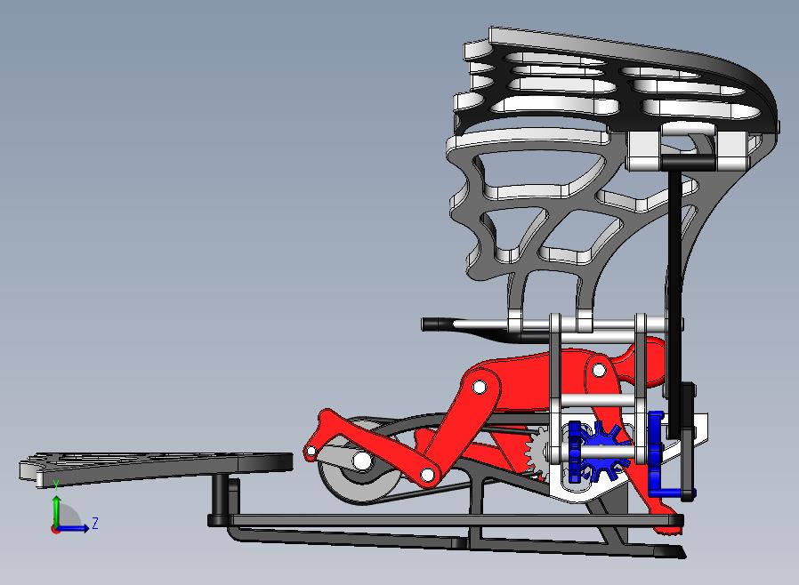 扑翼仿生鸟结构3D图纸 Solidworks设计