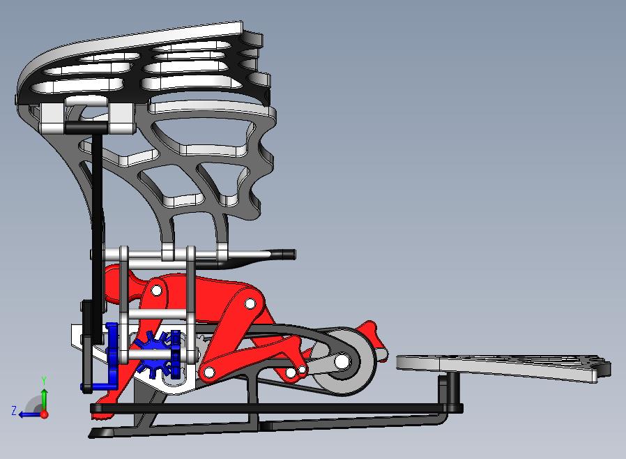 扑翼仿生鸟结构3D图纸 Solidworks设计