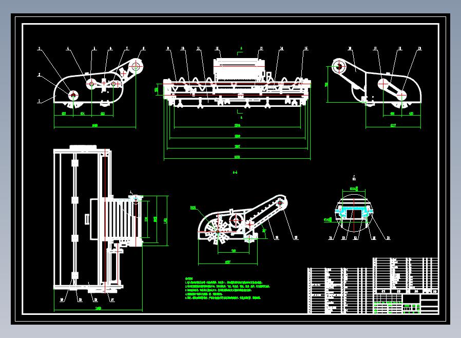 捡拾打捆机捡拾喂入装置CAD