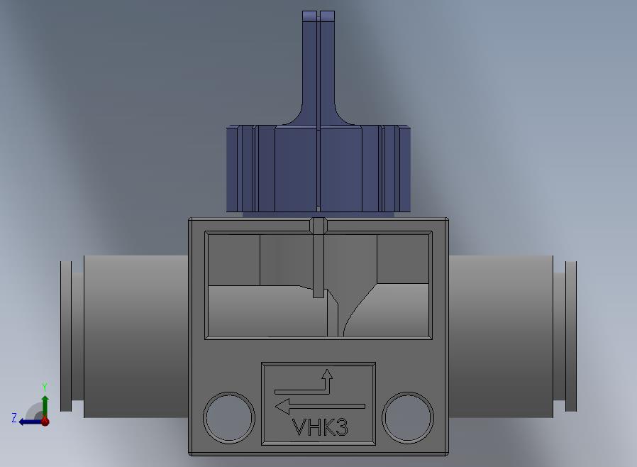 VHK系列P快速接头A快速接头二通三通手动阀[VHK3R-04F-04F]