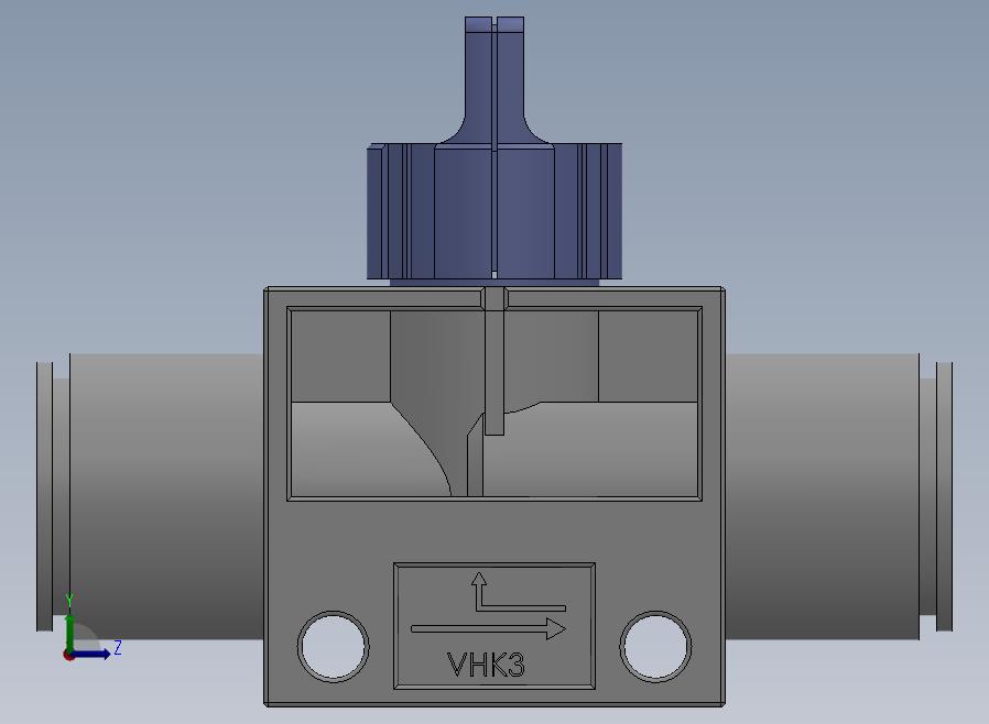 VHK系列P快速接头A快速接头二通三通手动阀[VHK3R-10F-10F]