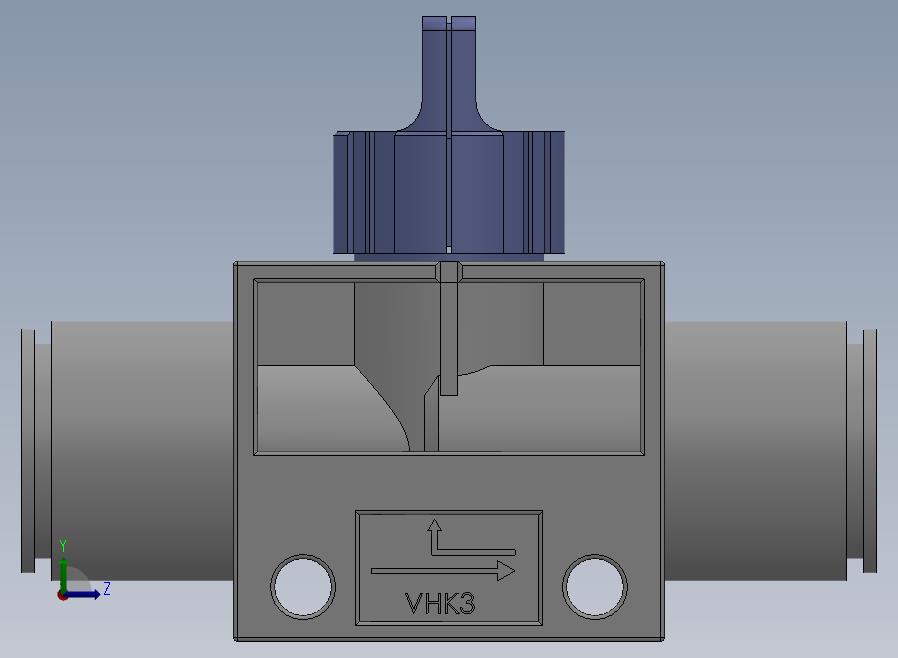 VHK系列P快速接头A快速接头二通三通手动阀[VHK3R-12F-12F]