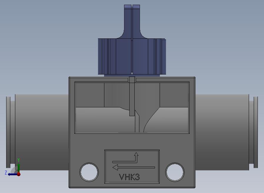 VHK系列P快速接头A快速接头二通三通手动阀[VHK3R-12F-12F]