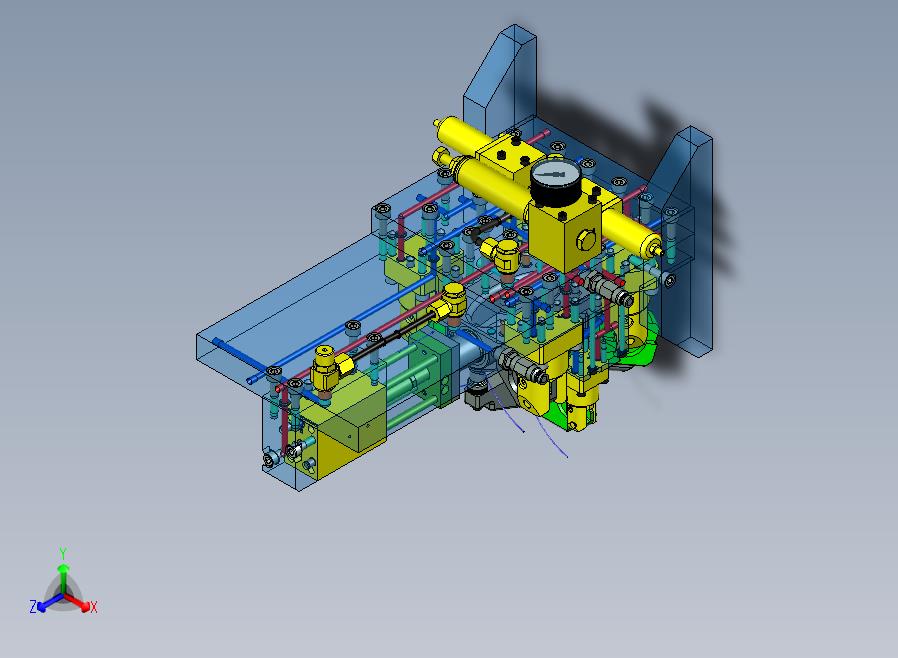 液压检漏仪3D数模图纸+x_t+stp格式