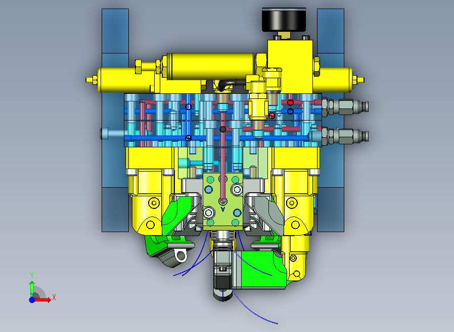 液压检漏仪3D数模图纸+x_t+stp格式