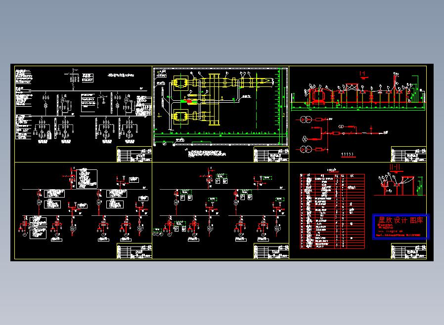某电站电气一次设计图