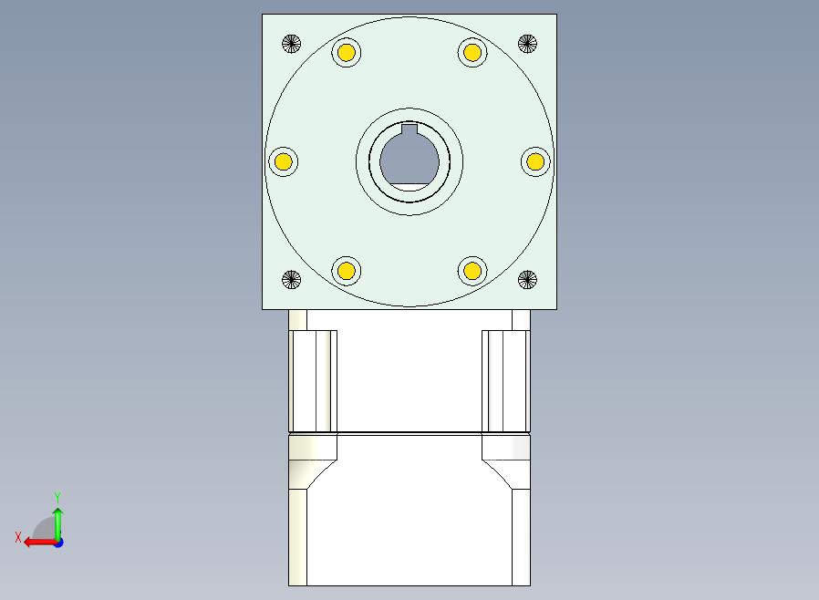 22PW110双孔 PGH90-L1 19-70-90-M6 PW110转向器 直径22双孔输出 带90斜齿行星减速机