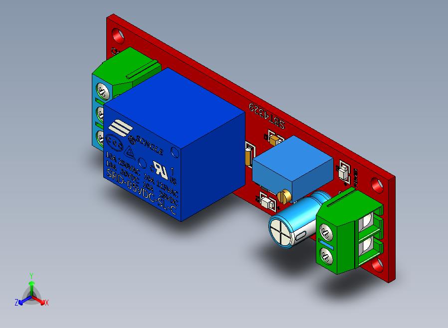 可调定时器延迟模块DC-5v-12 v-24v