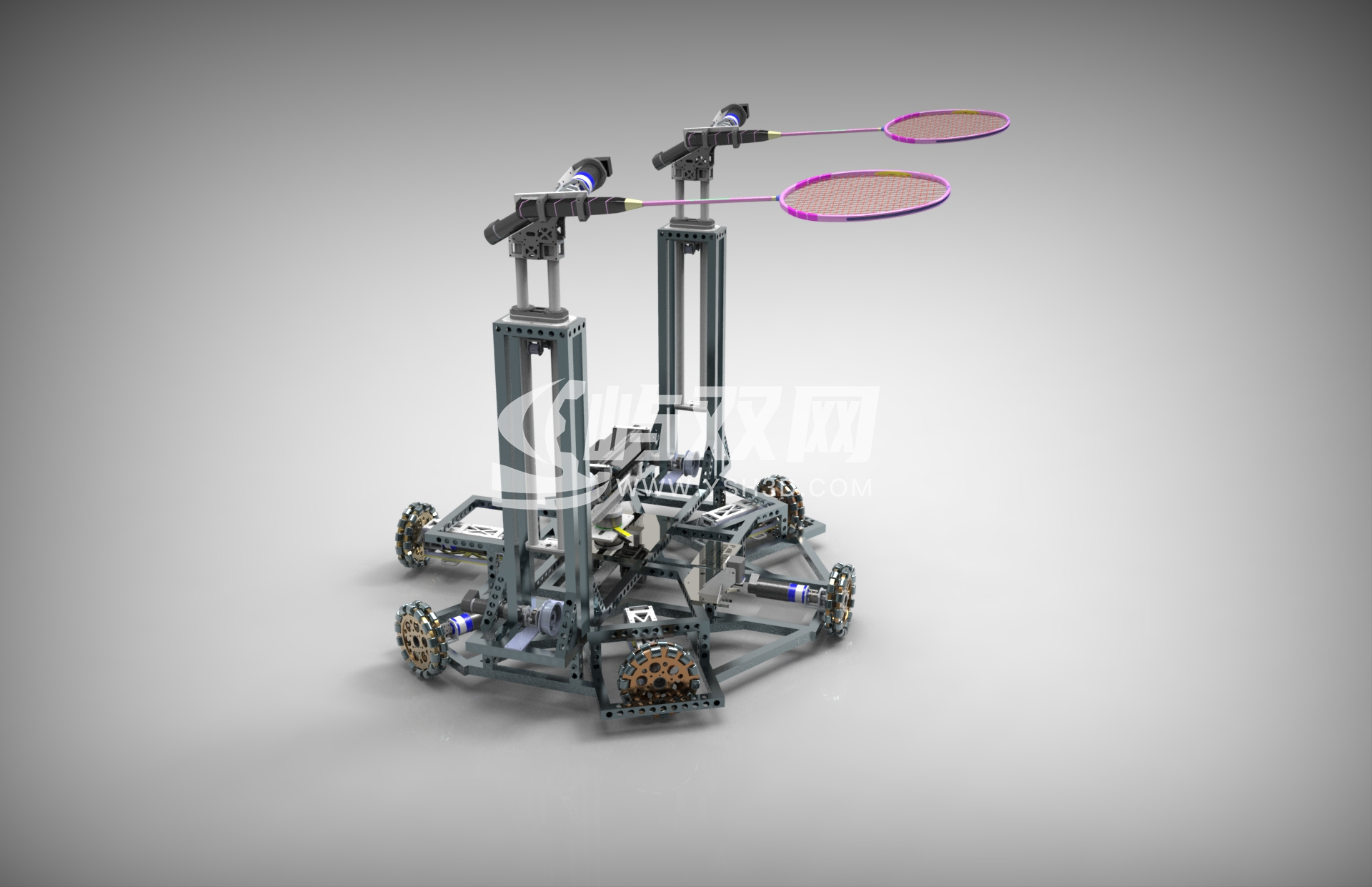 双打羽毛球移动机器人设计