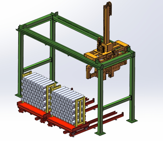 自动上棒机3D数模图纸+Solidworks设计