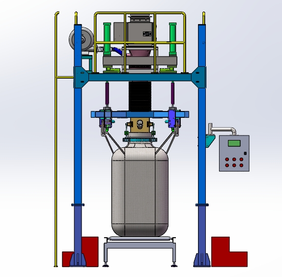 吨袋装配体3D图纸+Solidworks设计