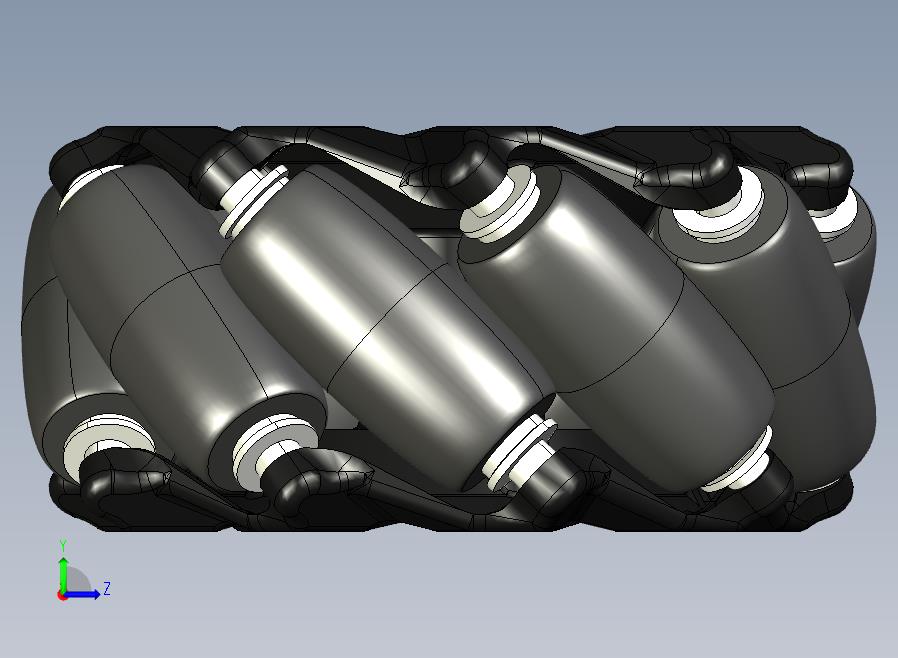 Omnidirectional+Mecanum麦克纳姆轮3D数模图纸+Solidworks设计+附STEP