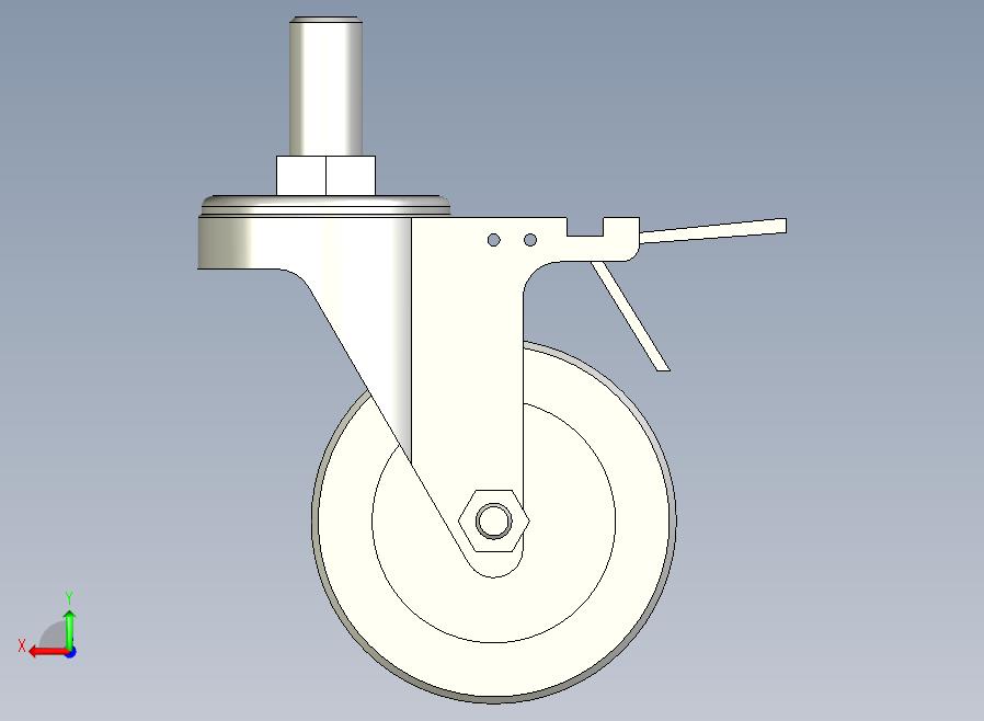 中重载型(200~300kg)螺纹双刹型脚轮[CADMH100-NB]