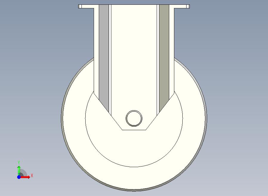 中载型(110~130kg)固定型脚轮[CAFG125-UB]