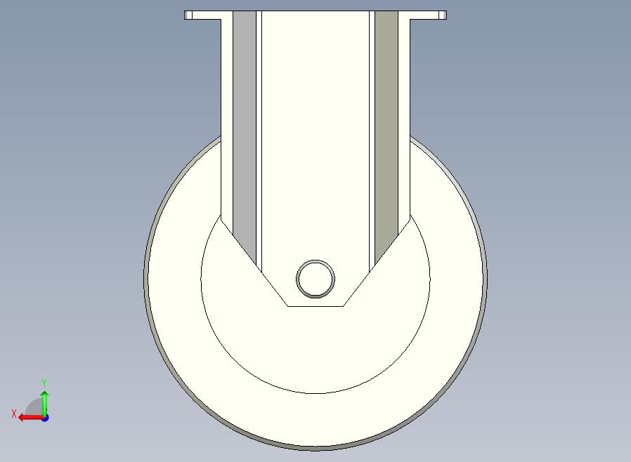 中载型(110~130kg)固定型脚轮[CAFG125-UB]