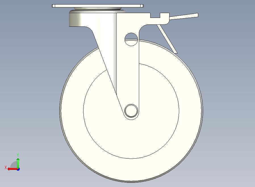 中载型(110~130kg)万向双刹型脚轮[CAFH150-UB]