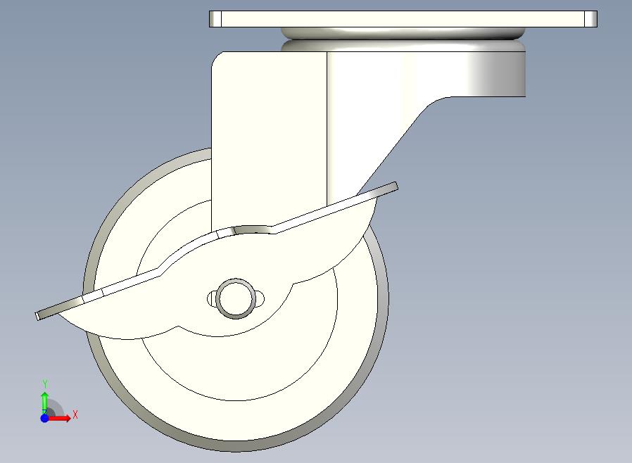 中载型(120~150kg)侧轮刹型脚轮[CAHC75-U]