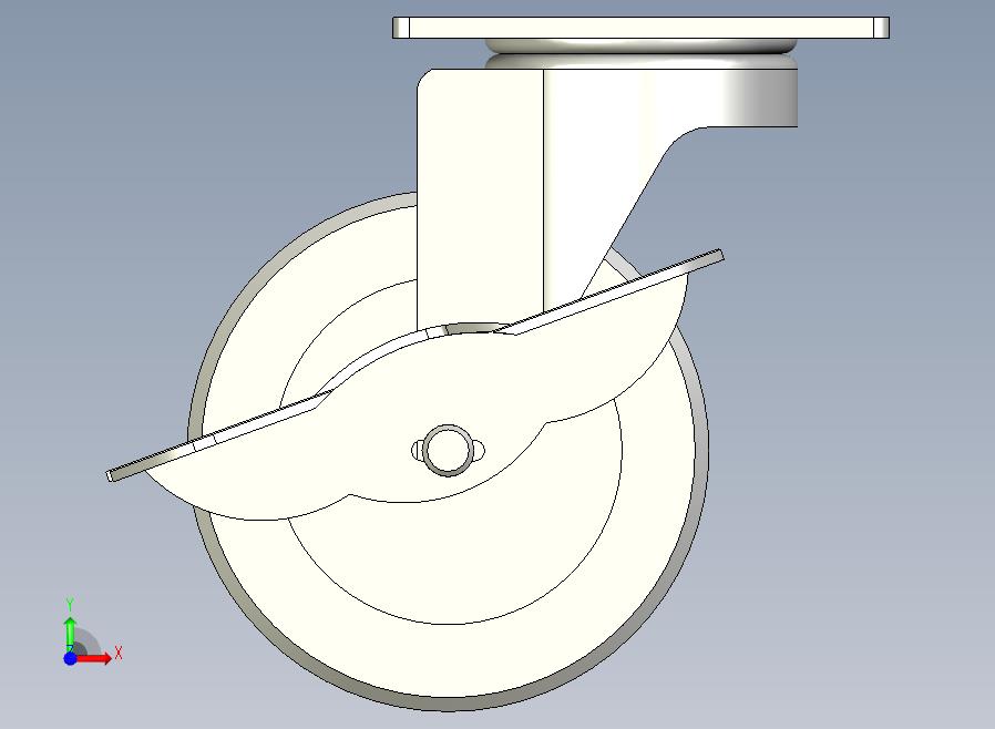 中载型(120~150kg)侧轮刹型脚轮[CAHC100-U]