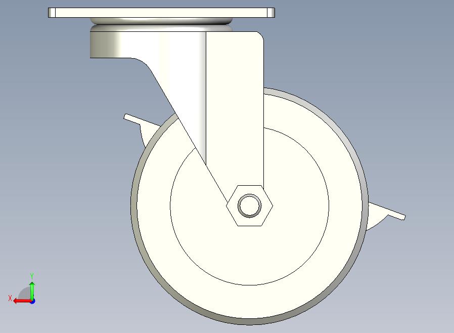 中载型(120~150kg)侧轮刹型脚轮[CAHC100-U]